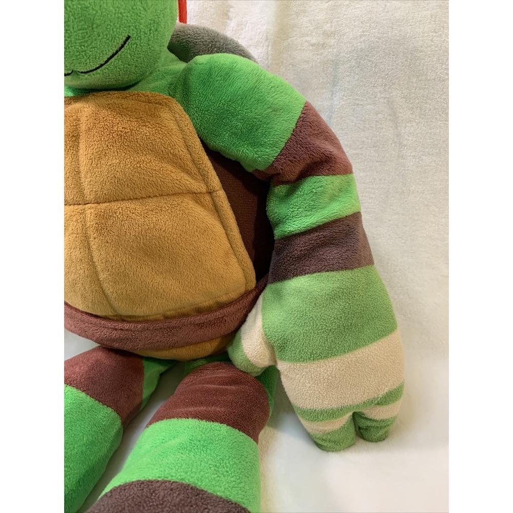 24" Nickelodeon Teenage Mutant Ninja Turtle Raphael Plush Red EUC Pillow Pal - Picture 7 of 12